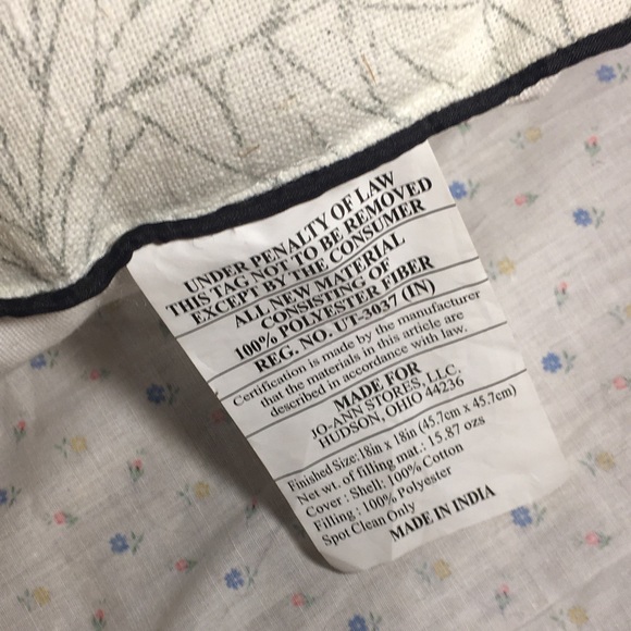 Skull graphic print canvas throw pillow with orange & black sequin accents - Picture 4 of 8